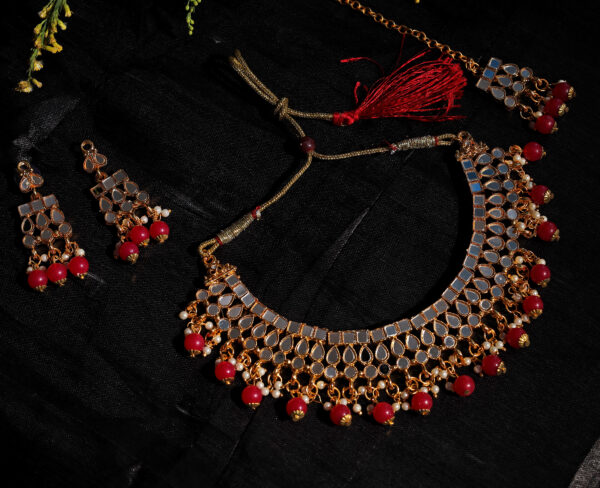 TripleOne Mirror Necklace Set for women