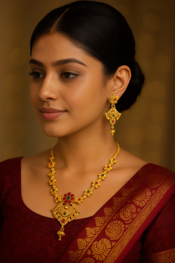 T10515-Gold Necklace Set