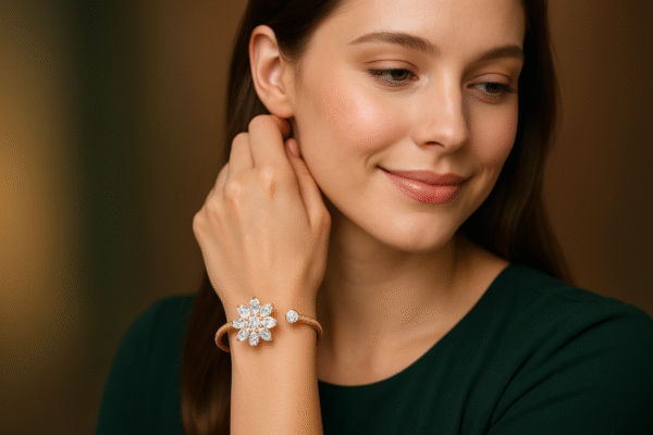 T16005-Free Size Rose Gold Bracelet